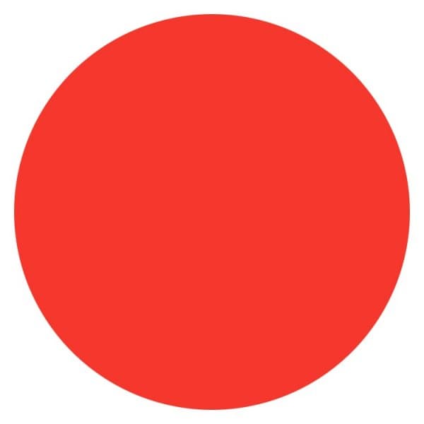 Individual PVC redondo 40 cm. Rojo