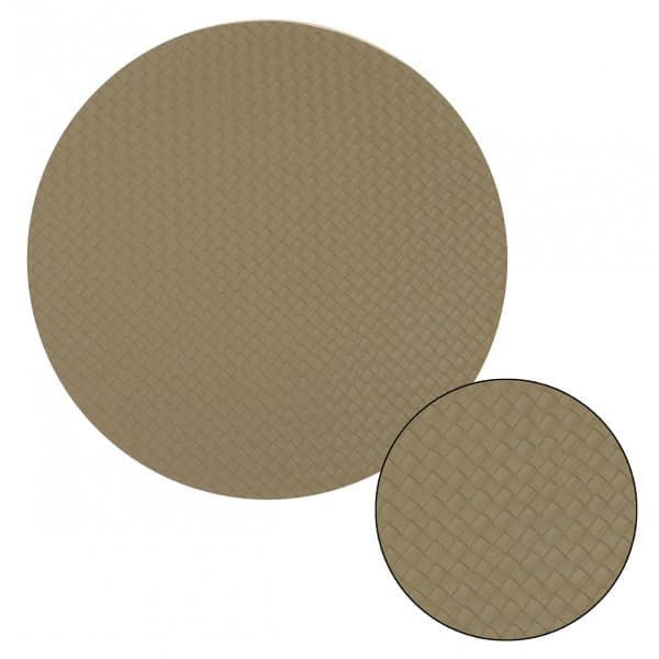 z     Individual PVC redondo 40 cm. Cemento trenzado