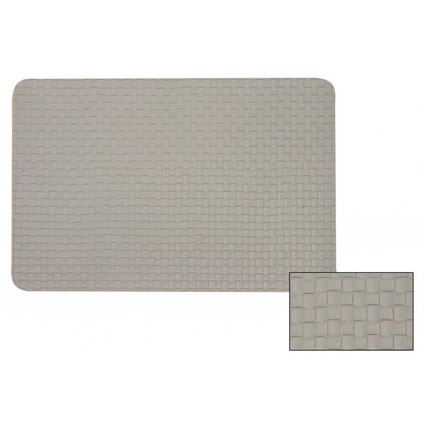 z     Individual PVC fino 27x41 cm. Gris trenzado