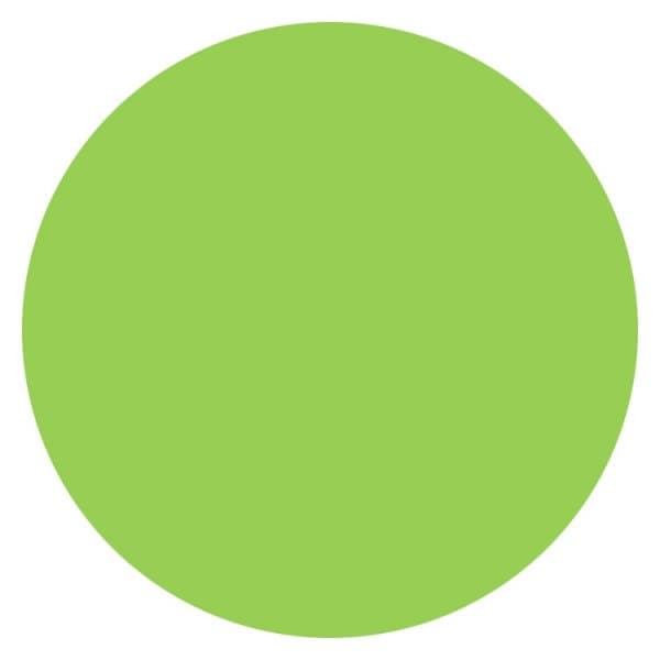 Individual PVC redondo 40 cm. Verde Manzana